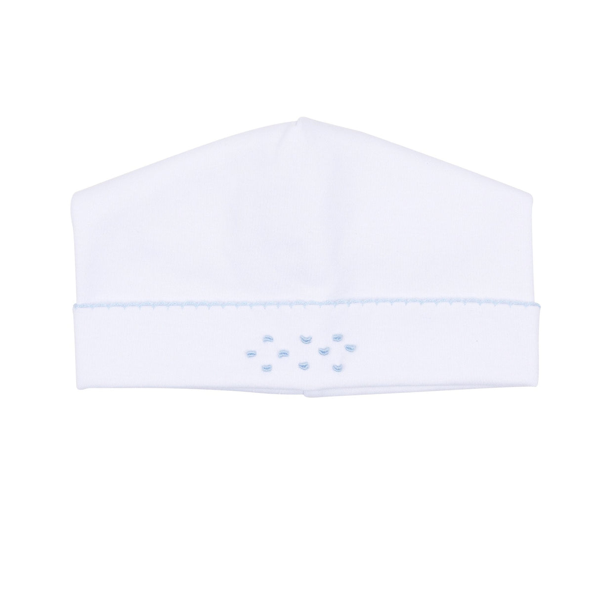 Magnolia Baby_George Hand-Embroidered Hat - White Light Blue_1