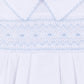 Magnolia Baby_George Smocked Gown - White Light Blue_3