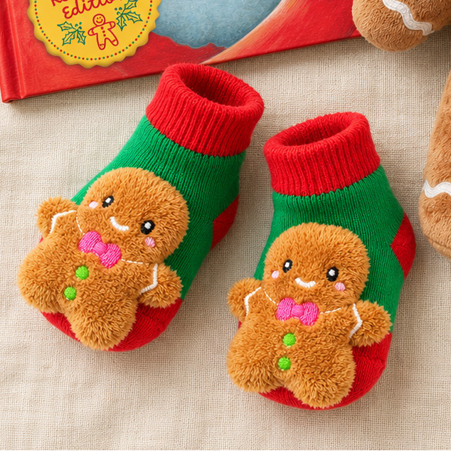 Gingerbread Christmas Boogie Toes Rattle Socks