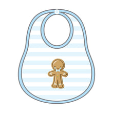  Gingerbread Land Bib - Blue - Magnolia BabyBib