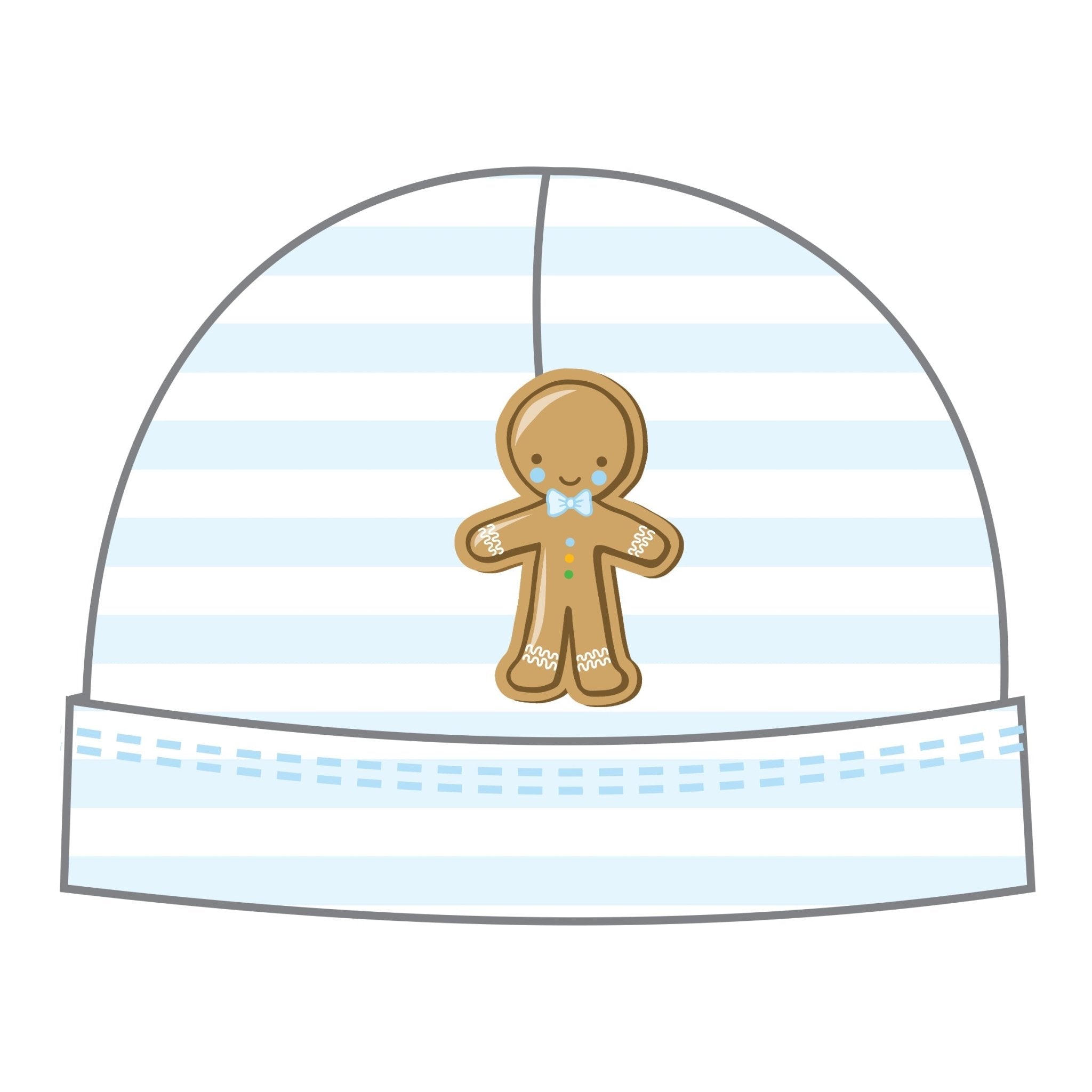 Gingerbread Land Hat - Blue - Magnolia BabyHat