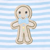 Gingerbread Land Lap Footie - Blue - Magnolia BabyFootie