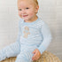 Gingerbread Land Long Pajamas - Blue - Magnolia BabyLong Pajamas