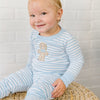 Gingerbread Land Long Pajamas - Blue - Magnolia BabyLong Pajamas