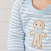 Gingerbread Land Long Pajamas - Blue - Magnolia BabyLong Pajamas