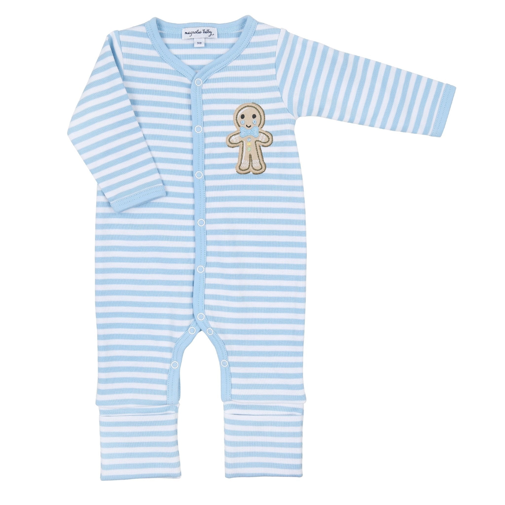 Gingerbread Land Playsuit - Blue - Magnolia BabyPlaysuit