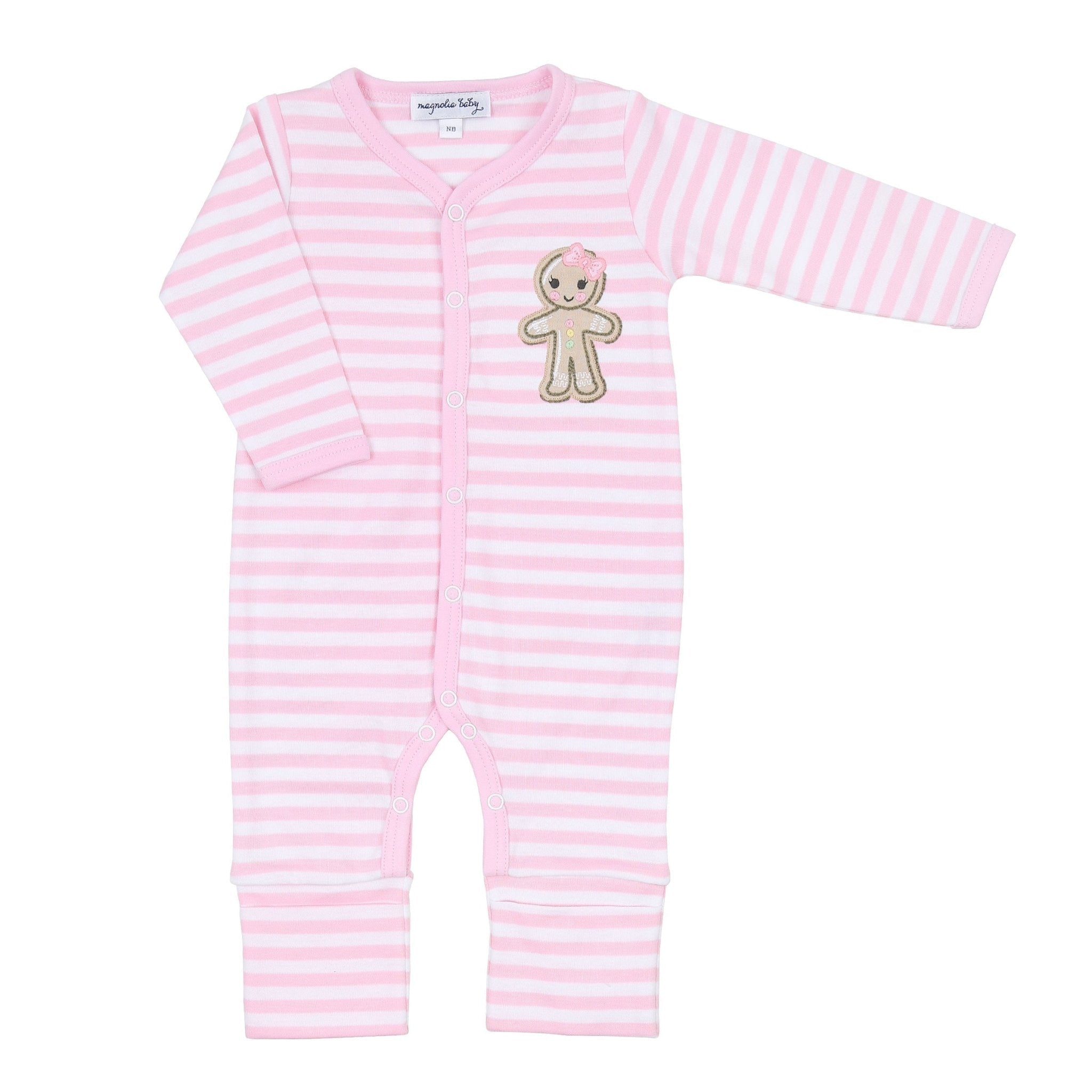 Gingerbread Land Playsuit - Pink - Magnolia BabyPlaysuit