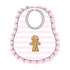 Gingerbread Land Ruffle Bib - Pink - Magnolia BabyBib