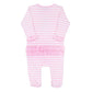 Gingerbread Land Ruffle Lap Footie - Pink - Magnolia BabyFootie