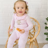 Gingerbread Land Ruffle Long Pajamas - Pink - Magnolia BabyLong Pajamas