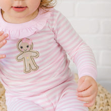  Gingerbread Land Ruffle Long Pajamas - Pink - Magnolia BabyLong Pajamas