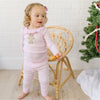 Gingerbread Land Ruffle Long Pajamas - Pink - Magnolia BabyLong Pajamas