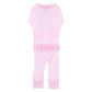 Gingerbread Land Ruffle Zip Pajamas - Pink - Magnolia BabyZipper Pajamas