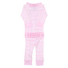 Gingerbread Land Ruffle Zip Pajamas - Pink - Magnolia BabyZipper Pajamas