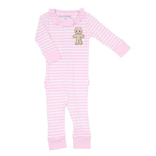  Gingerbread Land Ruffle Zip Pajamas - Pink - Magnolia BabyZipper Pajamas