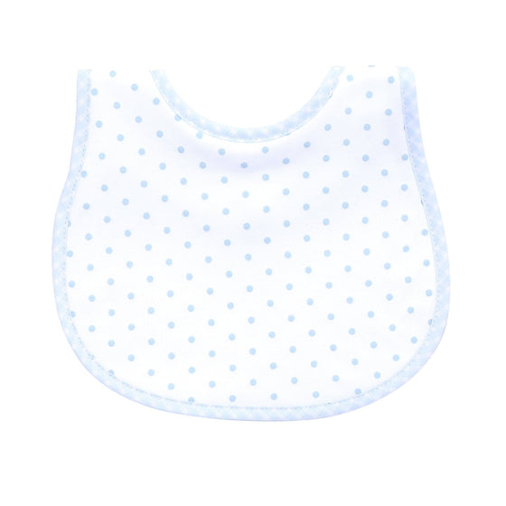 Gingham Basics Bib in Light Blue - Magnolia BabyBib