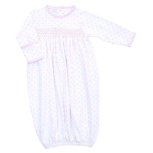  Gingham Basics Smocked Gown in Pink - Magnolia BabyGown