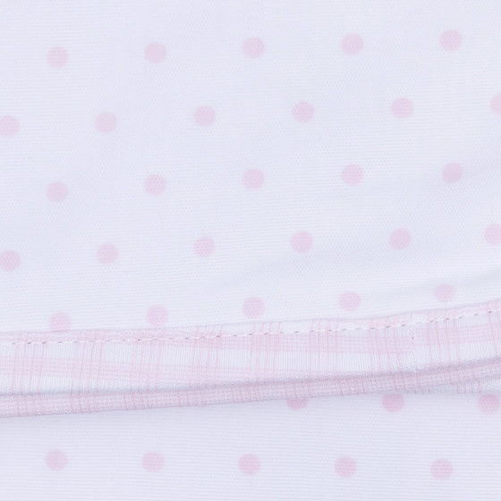 Gingham Dots Bib in Pink - Magnolia BabyBib