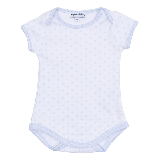 Gingham Dots Bodysuit in Light Blue - Magnolia BabyBodysuit