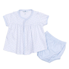  Gingham Dots Diaper Cover Set in Light Blue - Magnolia BabyDiaper Cover