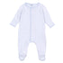Gingham Dots Footie in Light Blue - Magnolia BabyFootie