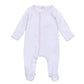 Gingham Dots Footie in Pink - Magnolia BabyFootie