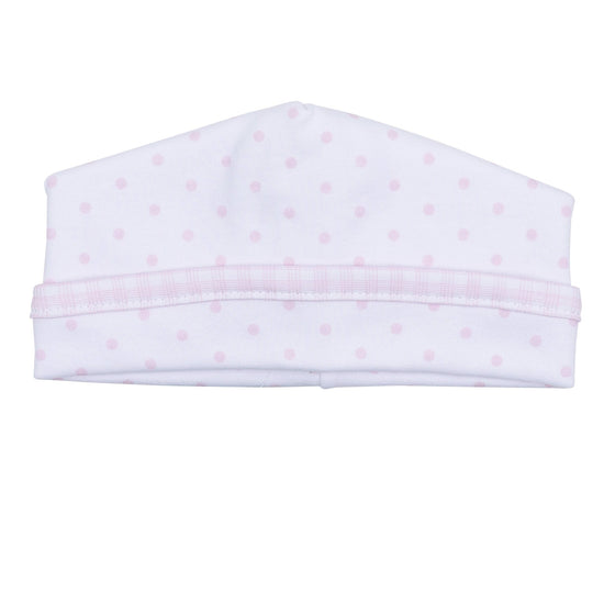 Gingham Dots Hat in Pink - Magnolia BabyHat