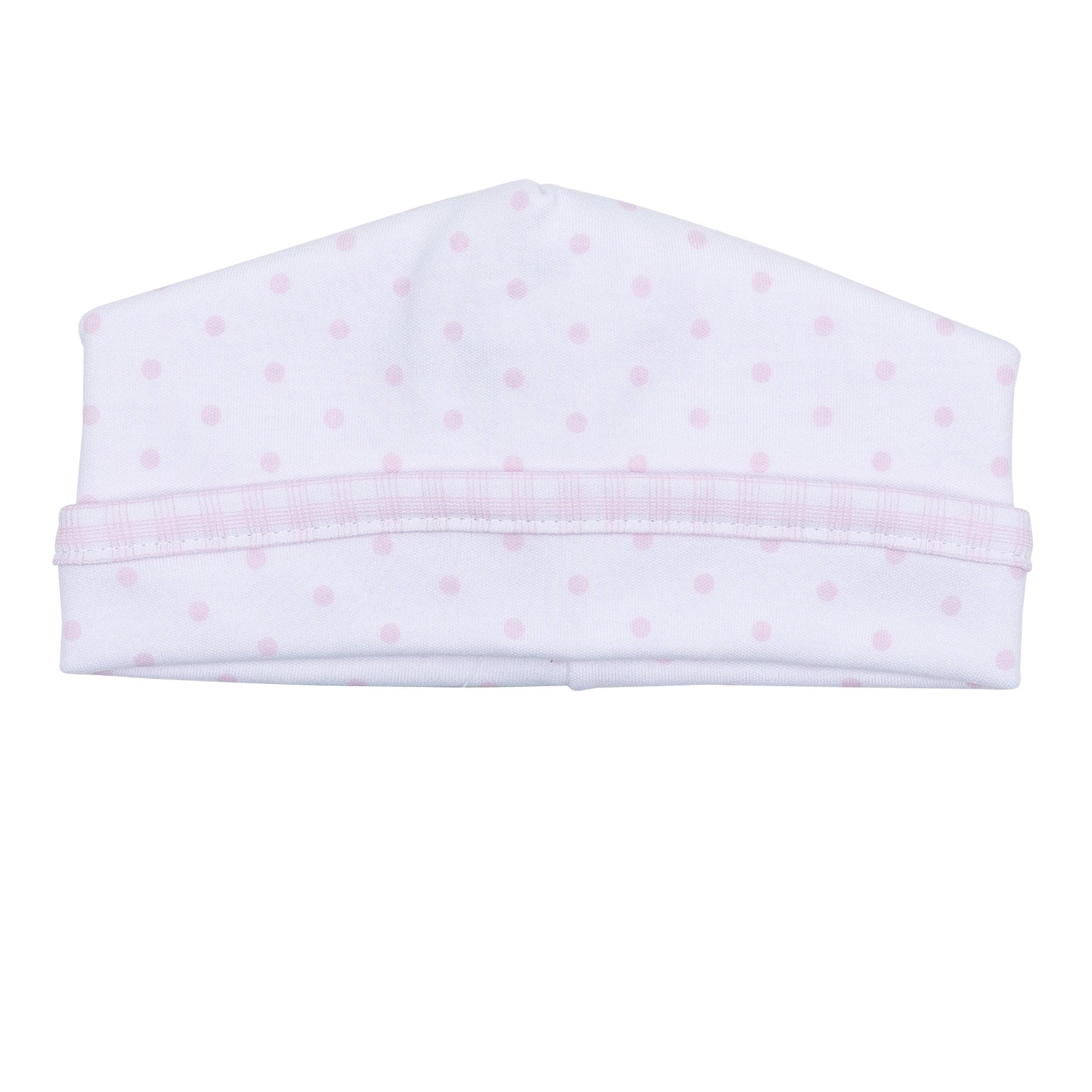 Gingham Dots Hat in Pink - Magnolia BabyHat