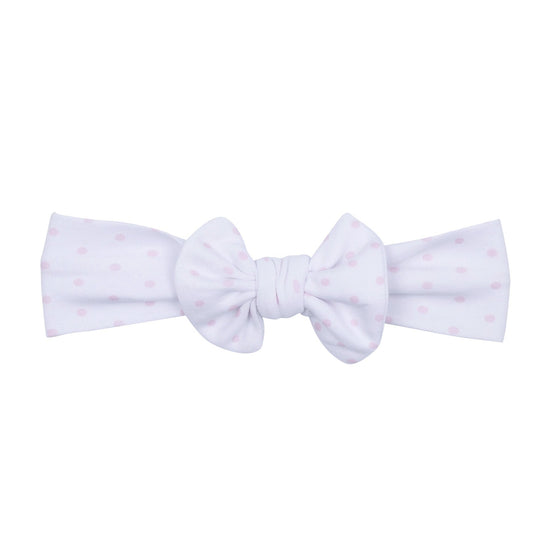 Gingham Dots Headband in Pink - Magnolia BabyHeadband
