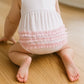 Gingham Dots Ruffle Flutters Bubble in Pink