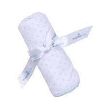  Gingham Dots Receiving Blanket in Light Blue - Magnolia BabyReceiving Blanket