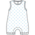 Gingham Dots Sleeveless Short Playsuit in Light Blue - Magnolia BabyShort Playsuit