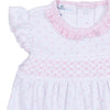 Gingham Dots Smocked Bubble in Pink - Magnolia BabyBubble