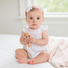 Gingham Dots Smocked Bubble in Pink - Magnolia BabyBubble
