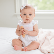  Gingham Dots Smocked Bubble in Pink - Magnolia BabyBubble