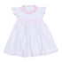 Gingham Dots Smocked Flutters Dress in Pink - Magnolia BabyDress
