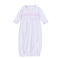 Gingham Dots Smocked Gown in Pink - Magnolia BabyGown