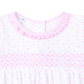 Gingham Dots Smocked Short Sleeve Bubble - Pink - Magnolia BabyBubble