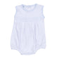 Gingham Dots Smocked Sleeveless Bubble in Light Blue - Magnolia BabyBubble
