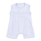 Gingham Dots Smocked Sleeveless Short Playsuit in Light Blue - Magnolia BabyShort Playsuit