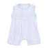 Gingham Dots Smocked Sleeveless Short Playsuit in Light Blue - Magnolia BabyShort Playsuit