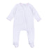 Gingham Dots Zip Footie in Pink - Magnolia BabyFootie