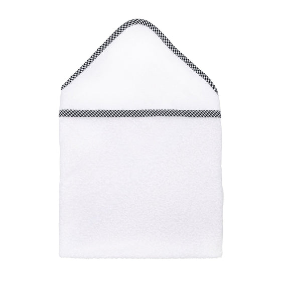 Gingham Essentials Navy Gingham Trim Towel - Magnolia BabyTowel