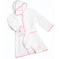 Gingham Essentials Pink Gingham Trim Bathrobe - Magnolia BabyBathrobe