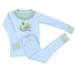 Gingham Mallard Applique Ruffle Big Kids Long Pajamas - Magnolia BabyLong Pajamas