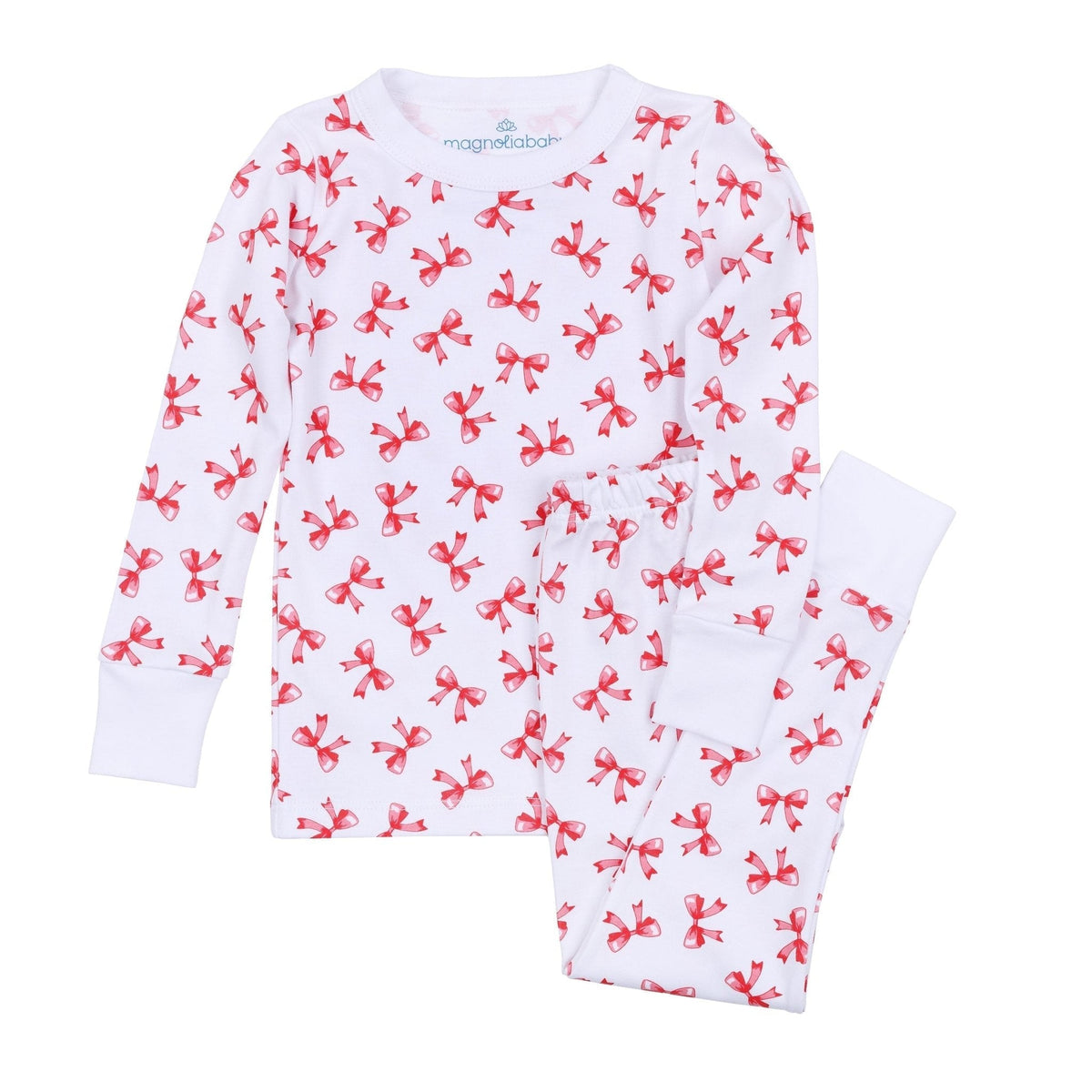 Magnolia Baby_Girl Christmas Pajamas Gift Set - Scarlett Bows_2