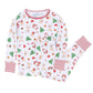 Magnolia Baby_Girl Christmas Pajamas + Poppyland Hair Pins Gift Set - Christmas Magic_4