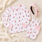 Magnolia Baby_Girl Christmas Pajamas + Poppyland Headband Gift Set - Jolly Ribbons_2
