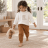 Magnolia Baby_Girl Darling Cowboy Boots Sweater Jogger Set - Ivory_1