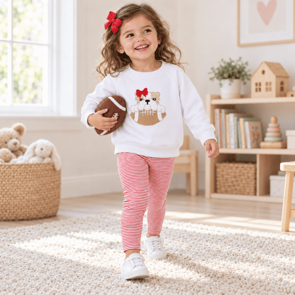 Magnolia Baby_Girl Playwear Set - Bulldog Pride_2